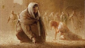 Portada del episodio ¿Quién puede tirar la primera piedra? Jesús y la mujer adúltera | Juan 8