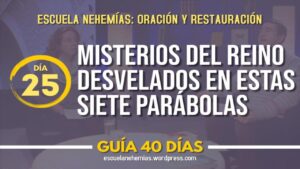 Portada del episodio Día 25: Los misterios del Reino desvelados en siete parábolas – Guía 40 días | Escuela de Oración