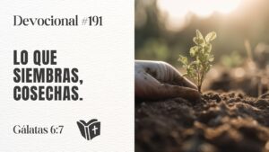 Portada del episodio Cuidado con lo que estás sembrando // Devocional #191