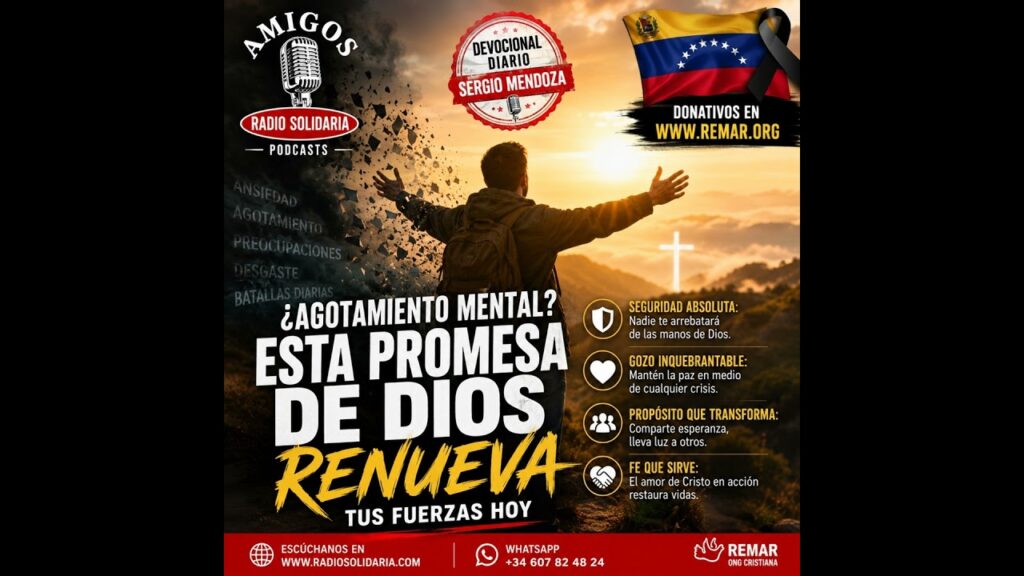 Imagen del programa ¿Agotamiento Mental? Esta Promesa de Dios Renueva Tus Fuerzas Hoy #devocional en Radio Solidaria