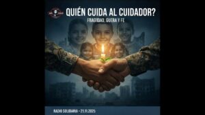 Portada del episodio ¿Quién Cuida al Cuidador? La Fragilidad Moral, la Crisis de Ucrania y la Fuerza de la Fe – Amigos…