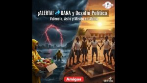 Portada del episodio ¡ALERTA! ⛈️ DANA y Desafío Político: El Clamor de Valencia, Asilo y Misión en África – Amigos (30…