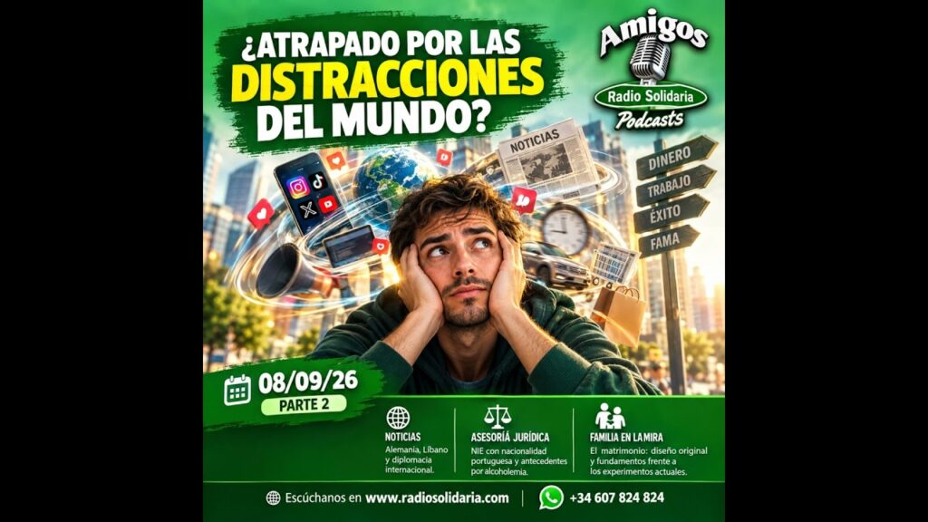 Imagen del programa ¿Atrapado por las Distracciones del Mundo? | Amigos 08/09/26 P2 en Radio Solidaria