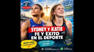 Portada del episodio Sydney McLaughlin y Katie Ledecky: Fe y Éxito en el Deporte