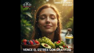 Portada del episodio Vence el estrés con gratitud y consciencia – Consejos Saludables (01-07-2025)