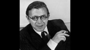 Portada del episodio Los Grandes Pensadores y Dios: Jean Paul Sartre, el pensador de la libertad – Programa #81.