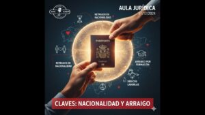 Portada del episodio Claves para nacionalidad, extranjería y arraigo – Aula Jurídica (17-12-2024)