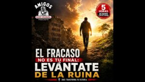 Portada del episodio El fracaso no es tu final: Levántate de la ruina – Amigos Radio Solidaria