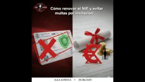Portada del episodio Cómo renovar el NIE y evitar multas por invitación – Aula Jurídica (25-07-2025)