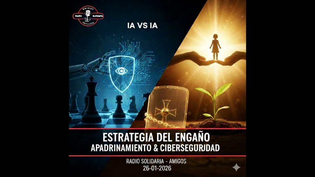 Imagen del programa Estrategia del engaño, apadrinamiento solidario y ciberseguridad con IA – Amigos (Lunes 26-01-2...