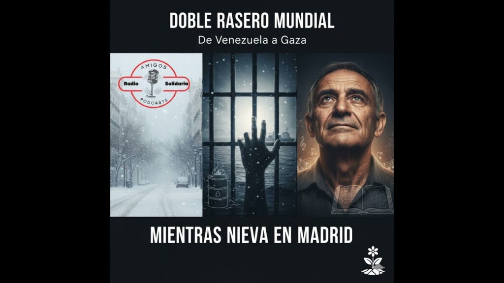 Imagen del programa El doble rasero de la política mundial de Venezuela a Gaza, mientras la nieve cubre Madrid – Am...