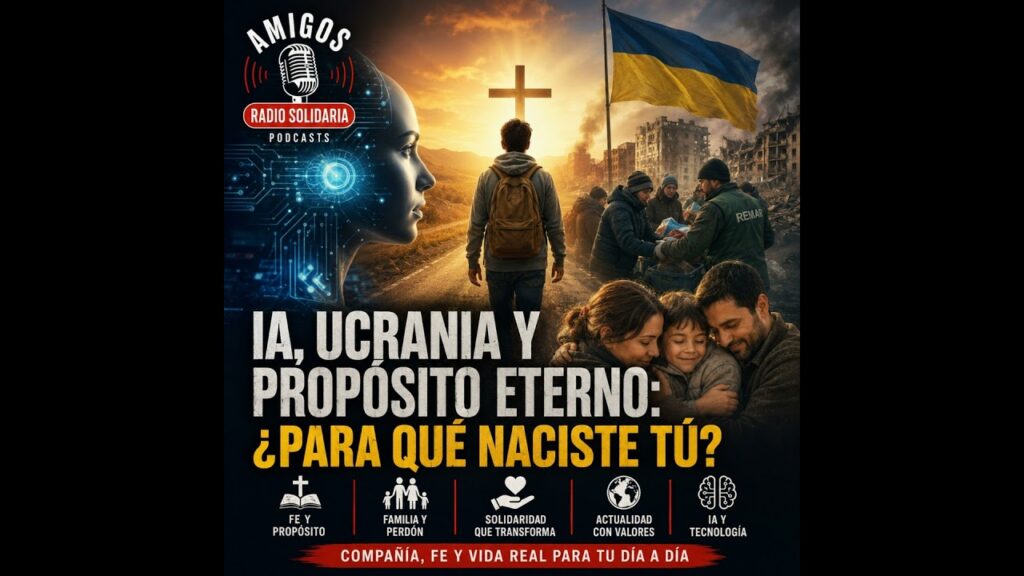 Imagen del programa ¿Para qué naciste tú? propósito eterno, IA y Ucrania – Amigos (11-05-2026) en Radio Solidaria