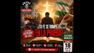 Portada del episodio Testimonio: atentado en Cali + elecciones andaluzas: ¿Tu fe se rompe en la prueba? (18/05/2026)