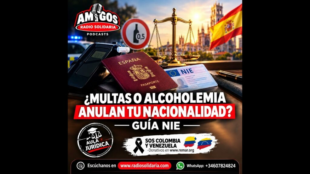 Imagen del programa ¿Multas o Alcoholemia Anulan tu Nacionalidad? Guía NIE en Radio Solidaria