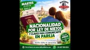 Portada del episodio Nacionalidad por Ley de Nietos y Claves para Comunicarte en Pareja | Amigos 22/09/26 P2