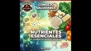 Portada del episodio Nutrientes esenciales vs. Alimentos imprescindibles: La Guía Definitiva – Consejos Saludables (09…