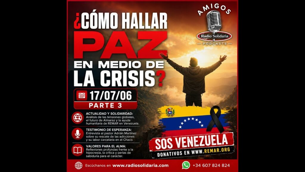 Imagen del programa ¿Cómo hallar paz en medio de la crisis? | Amigos 17/07/06 P3 en Radio Solidaria