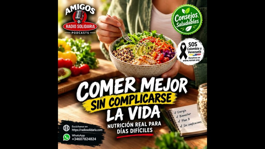 Imagen del programa Comer Mejor sin Complicarse la Vida: Nutrición Real para Días Difíciles en Radio Solidaria